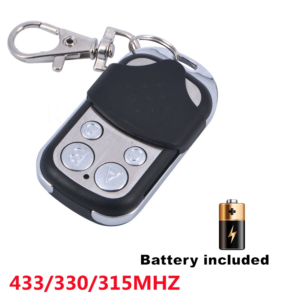 Kebidu 433Mhz 315MHZ 330mhz Wireless Remote Control 4 Channel Cloning Garage Gate Door Opener Electric Remote Control Duplicator