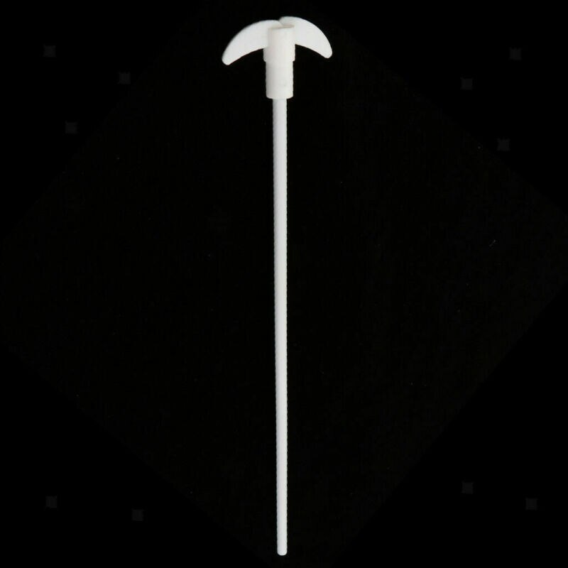 Electric overhead stirrer mixer shaft Stirring Rod paddle Lab Mixing Accs: LxDia- 350x63mm