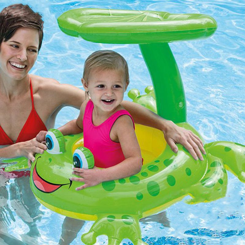 Baby Swimming Floats Swim Shade Seat Ring Summer Out Pool Toy Thicken Swimming