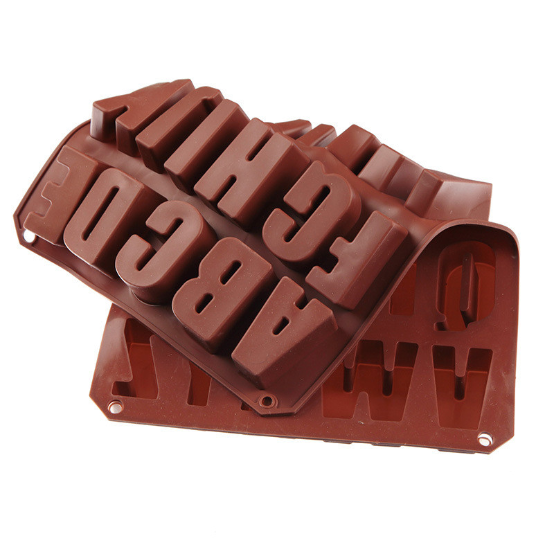 3D Alphabet Buchstaben Beton Silikon Formen Gips Nummer Hauptstadt Kleinbuchstaben bilden DIY Kuchen Harz Hause Dekorationen Werkzeuge