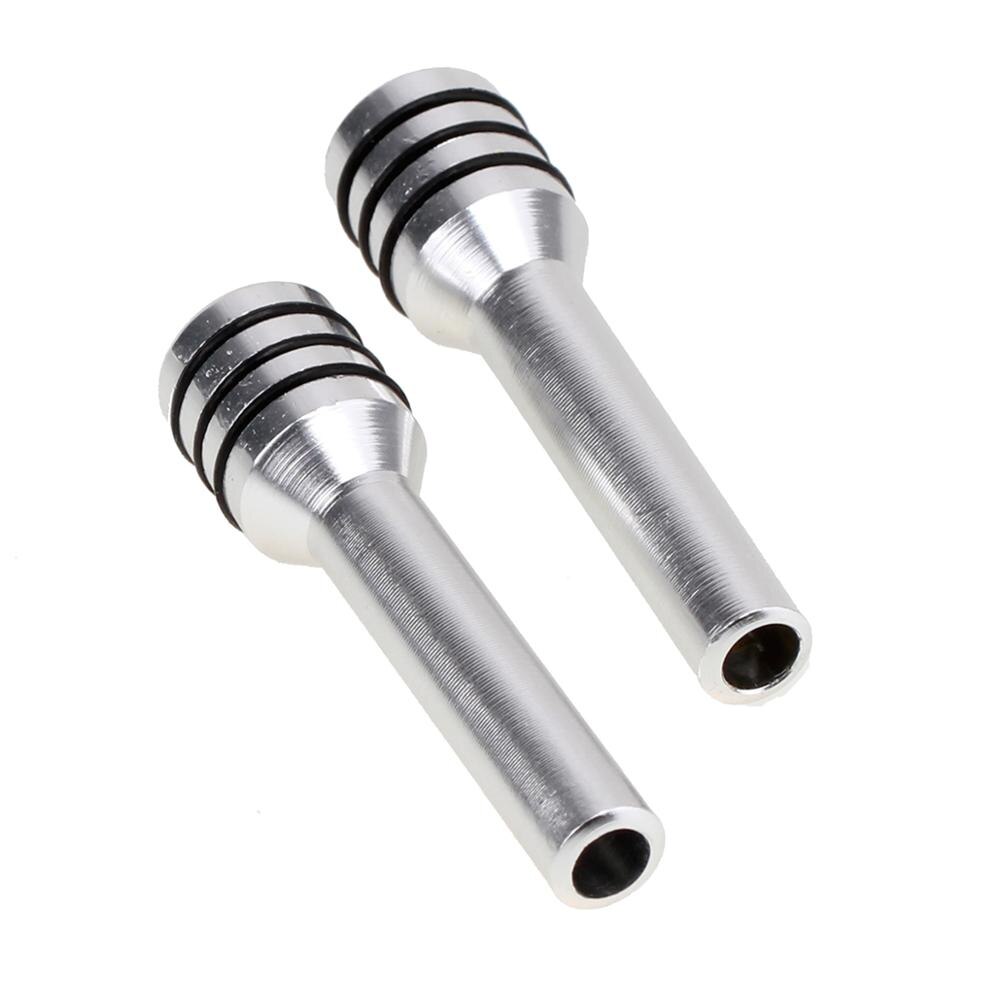 Carbon Fiber Bolt Door Lock Stick Pin Cap Case Car Accessories for Dodge Charger Ram 1500 Challenger Jeep Grand Cherokee Caravan: 2xAlloy Silver