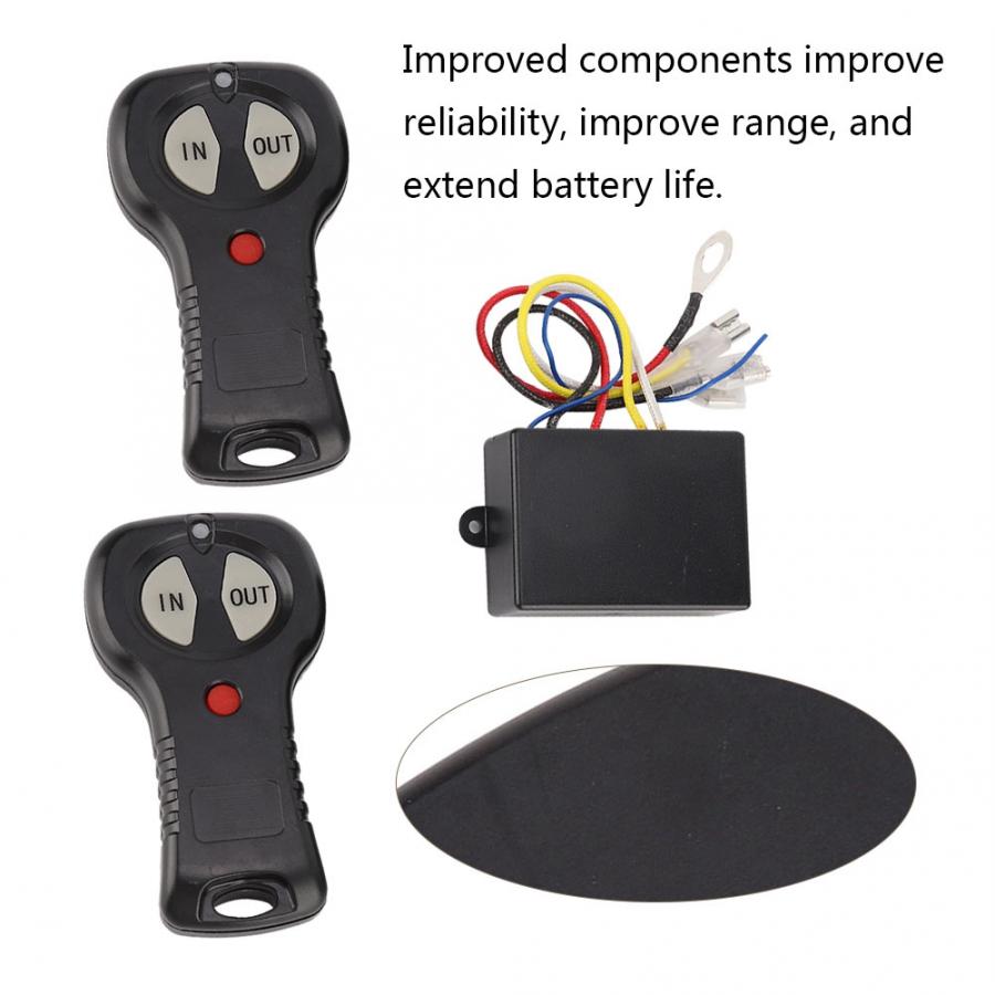 Wiel Afstandsbediening 1 Paar 12V Universele Draadloze Lier Afstandsbediening Controller Kit Voor Auto Vrachtwagen Auto Universal Steering