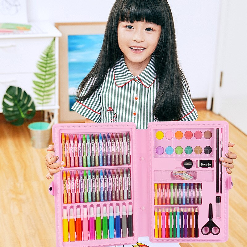109pcs Children's Drawing Tools Art Watercolor Pen Set Manga Pen Brush Pen Set Painting Brush Pen Sketch Pen Artist