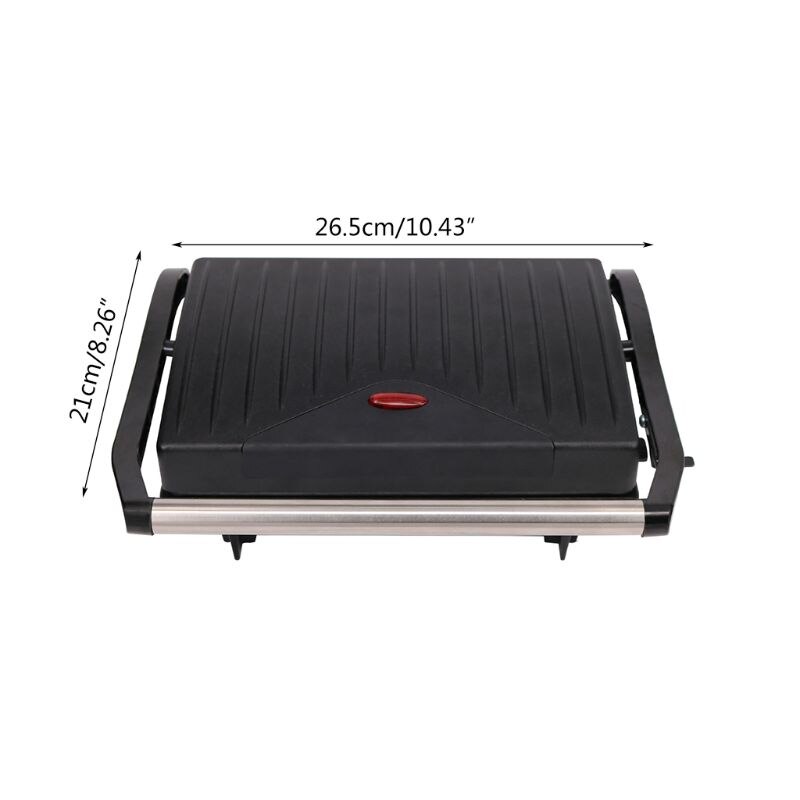 Parrilla eléctrica antiadherente para hacer carne, máquina de desayuno doméstica sin humo, 95AC, enchufe europeo