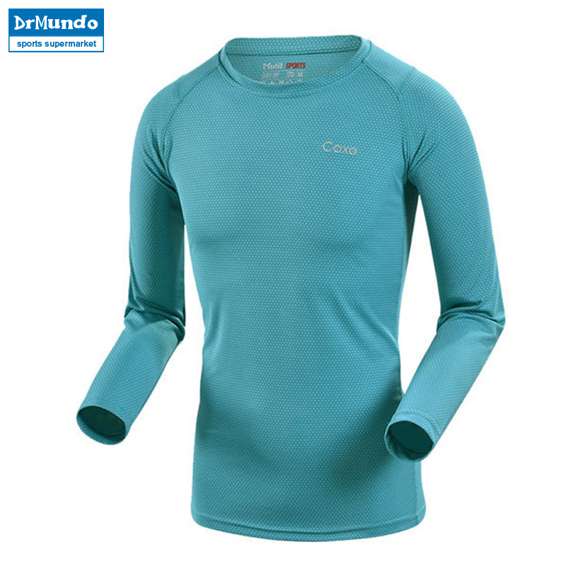 Camiseta de manga larga transpirable de secado rápido para deportes al aire libre para hombre, camiseta negra para correr y senderismo de