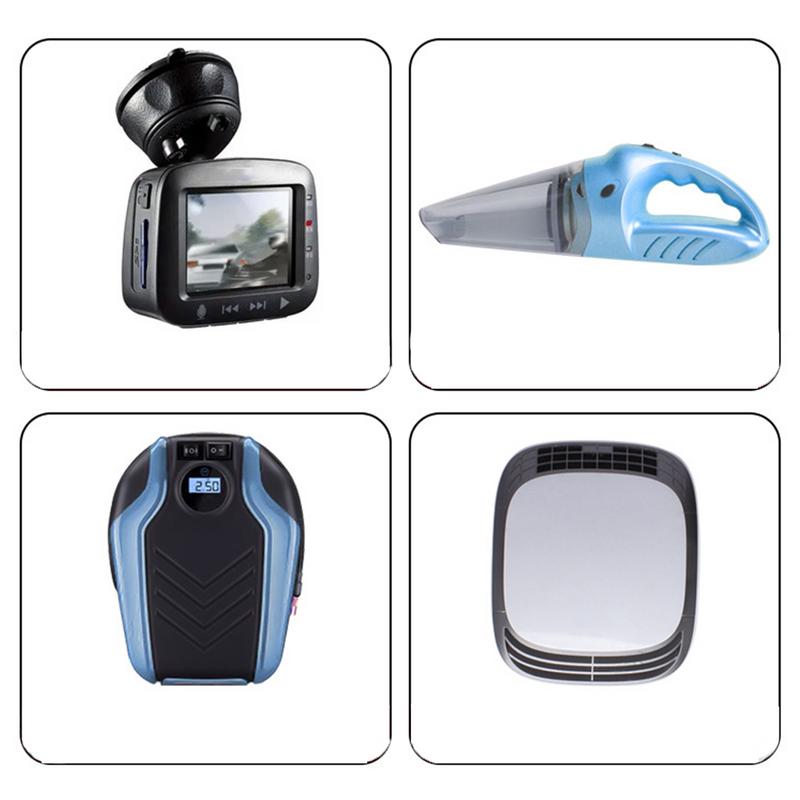 Car Multi Socket USB Adapter Plug Phone Power Adapter 4 Way Adapter Socket 12V Triple Adaptor Car 39-inch Power Cord For Long