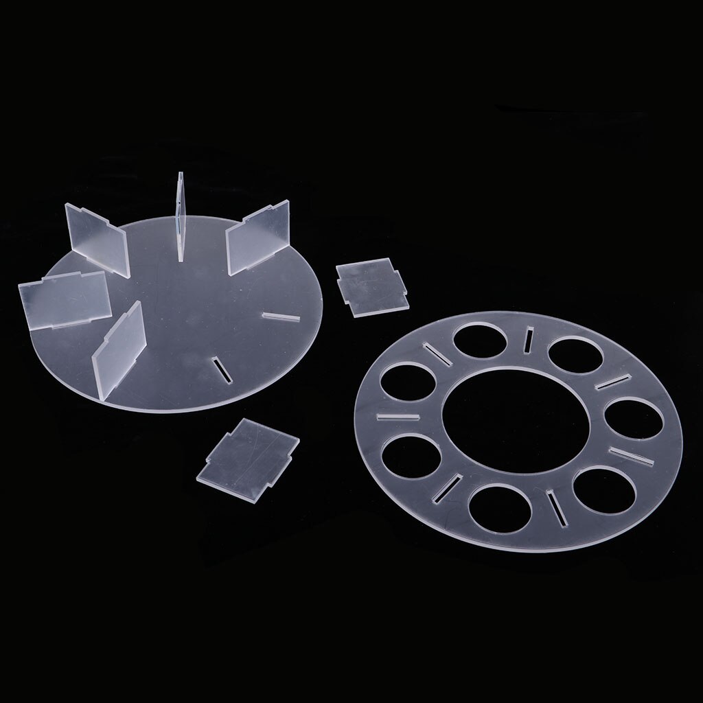 Acrylic Transparent Play Balls 7pcs Balls Clear Acrylic Display Stand Rack for displaying 7 Crystal Balls