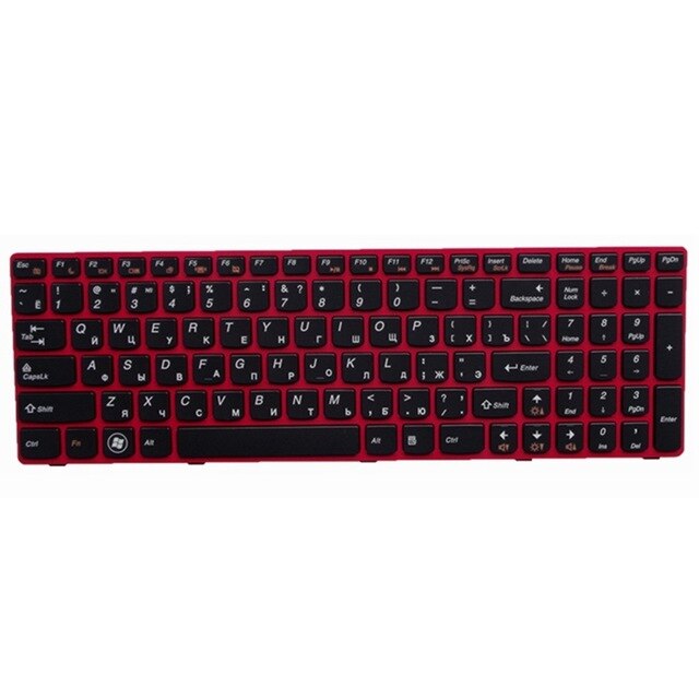 Rosyjska klawiatura robić laptopa LENOVO G580 Z580A G585 Z585 G590 Z580 MP-10A33SU-686CW RU zeszyt wymienić z ramki