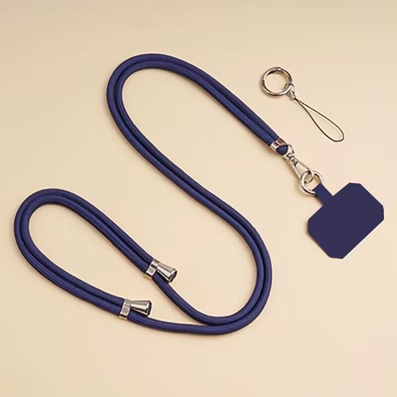 Universele crossbody telefoonkoord met clip, verstelbare lange nekband, anti-verlies hangkoord voor mobiele telefoon, reizen, werk, dagelijks gebruik: Overigen