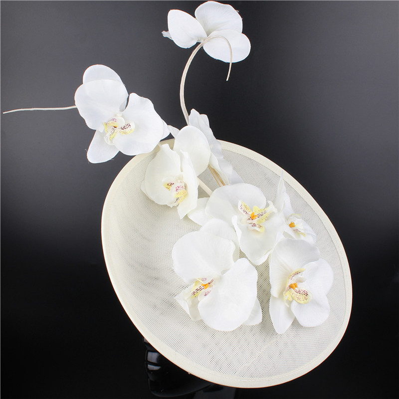 Mulheres Floral Decor Chapelaria Boné, Chá Fascinador Chapéu, Flor Extravagante Headwear, Bonito Headwear, Festa Derby, Elegante senhoras