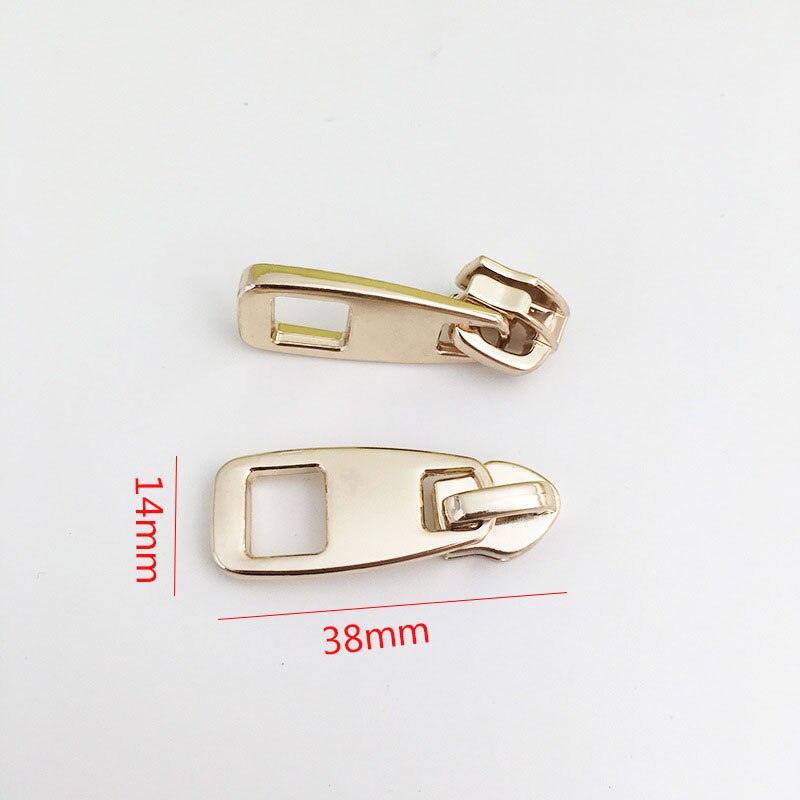 5 pièces 5 # fermeture métallique pour fermetures à glissière en Nylon sac vêtements Zipps tête tire Zip Kits de réparation bricolage accessoires de couture: No2