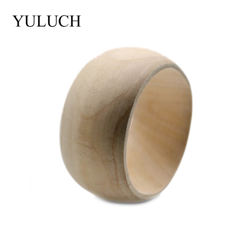 YULUCH Ronde Natuurlijke Houten Eenvoudige Bangles Houten Armband Sieraden Grote Bangles Hout Armbanden