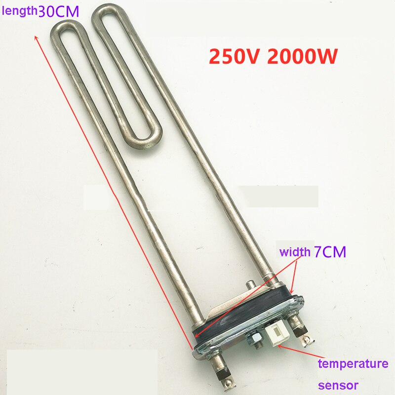 1600w/2000w Washer Heating Element Washing Machine Heater Thermostat With temperature sensor/dryer temperature sensor: L30CM