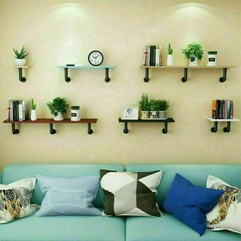 2pcs Rustic Shelf Brackets Scaffold Board Heavy Duty Industrial Steel Metal Iron Wall Bracket