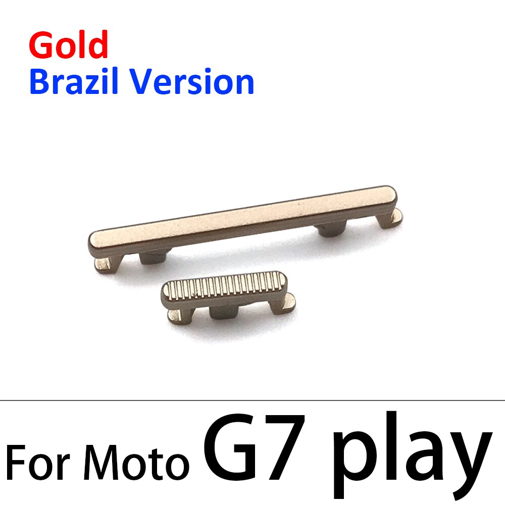 Botones de volumen para Motorola Moto G4 G6 G7 Play Plus, piezas de carcasa, Power One Vision One Action, novedad