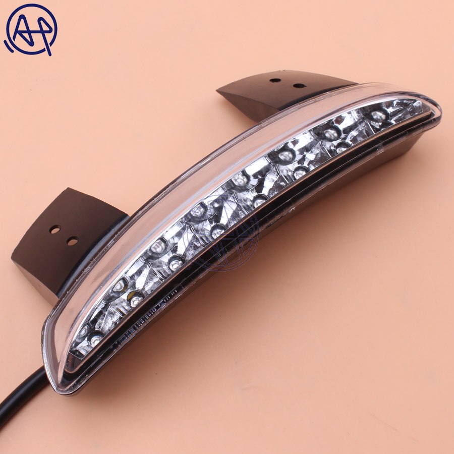 1 stk motorcykel bagskærm kant led hale advarsel stop lys røg/rød/klar linse til harley jern 883 xl883n xl1200n hakket: Klar