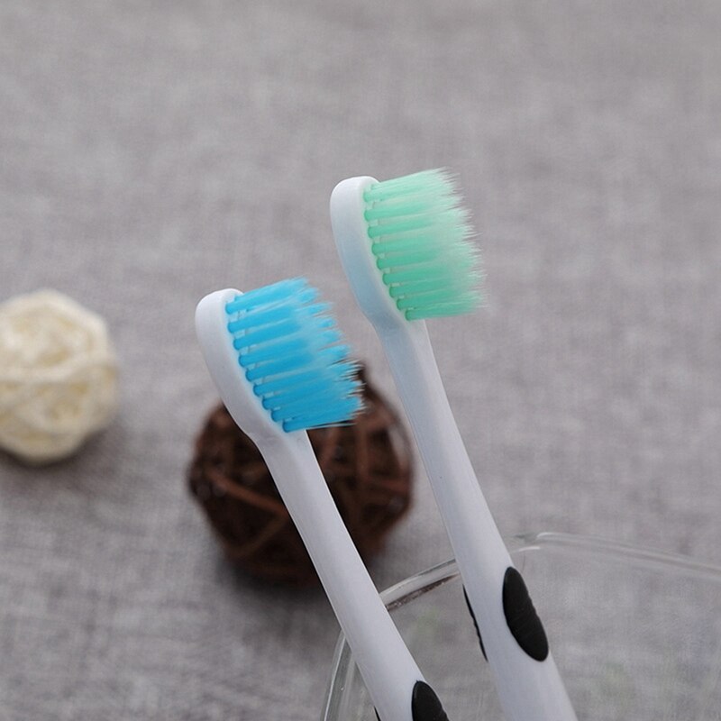 1/3/6 pçs crianças dos desenhos animados do bebê bonito macio-bristled escova de dentes crianças formação boca limpa panda forma venda quente