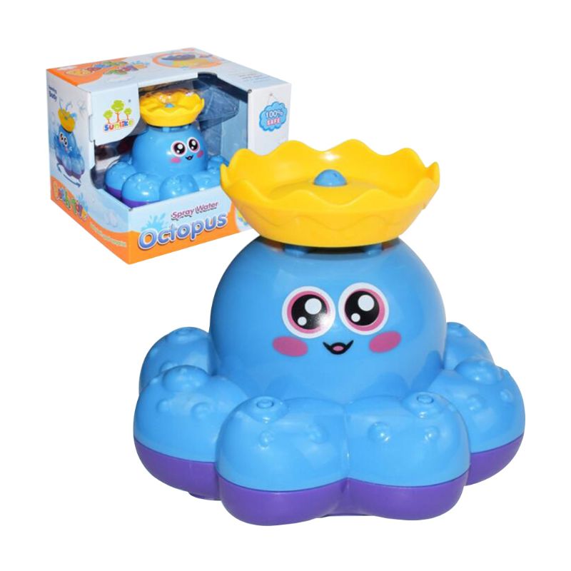 Bad Speelgoed Spuiten Water Octopus Vlotter Draaien Fontein Babybadje Benodigdheden Zuigeling Kid Party Elektronische Spuit