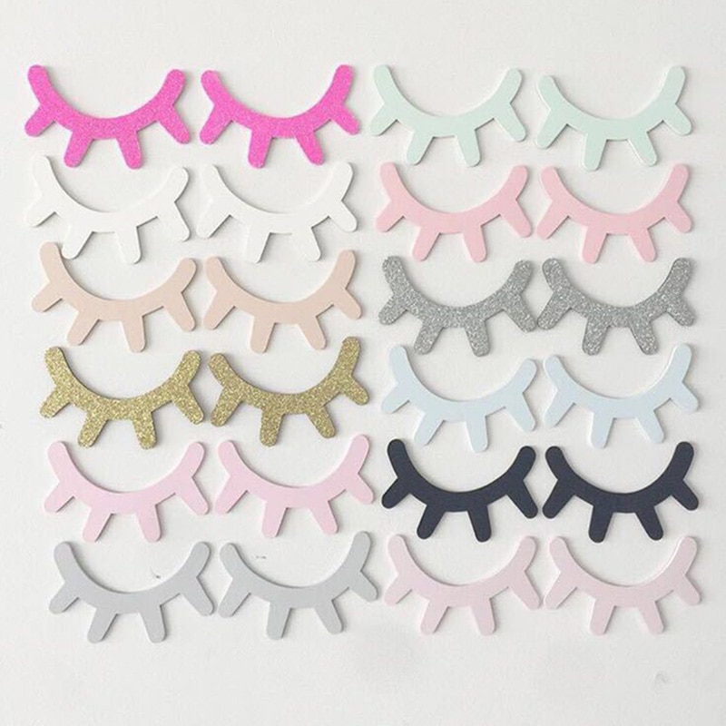 Adhesivo con de pestañas para pared DIY, 1 par, 3D de madera con bonitos ojos dormilones, decoración para la sala de estar de niños, pegatinas de pared para para niñas