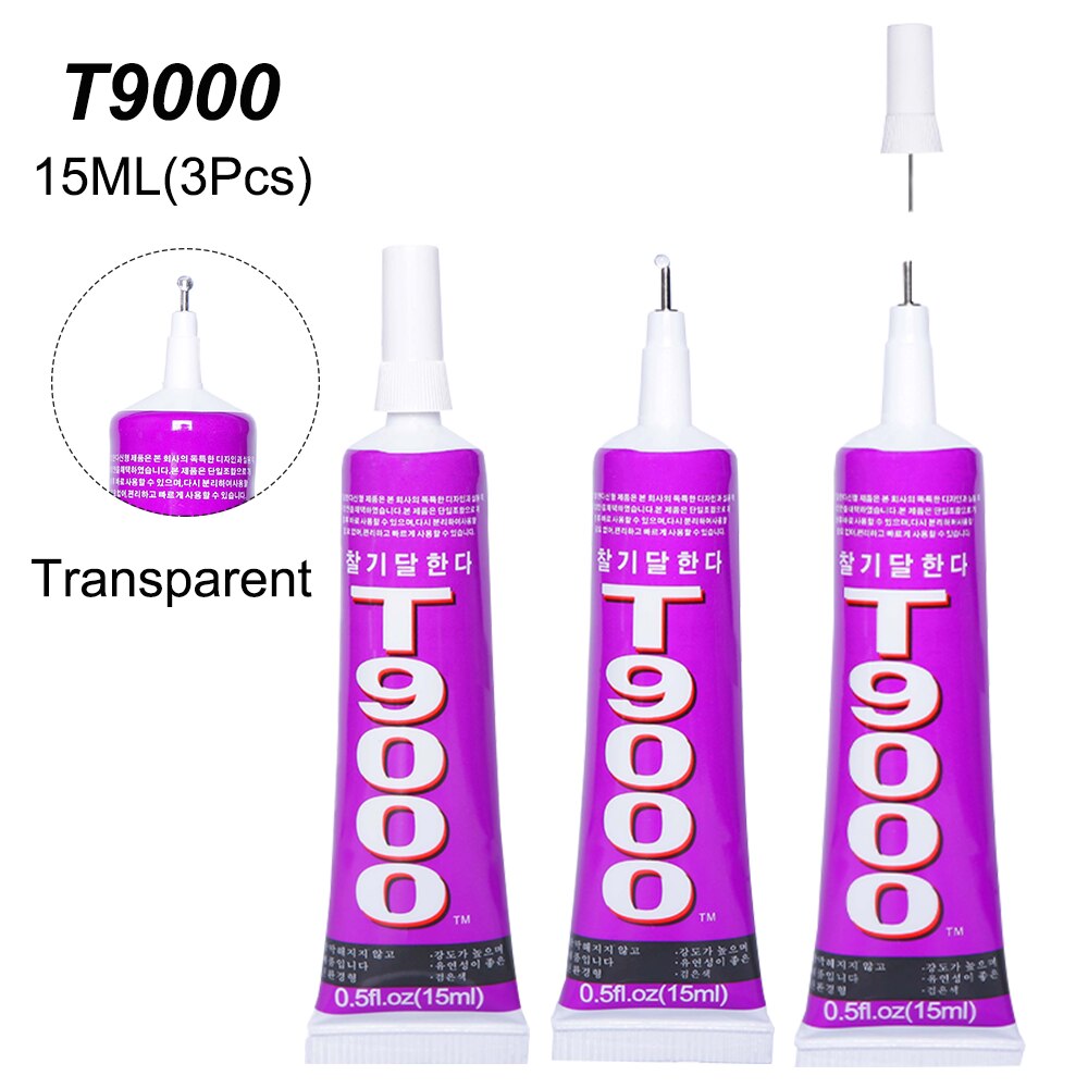 3Pcs 15Ml Super Mobiele Telefoon Screen Glas Lijm T7000 Display Reparatie Lijm B7000 Stof Textiel Sieraden Bead T9000 b6000 E8000
