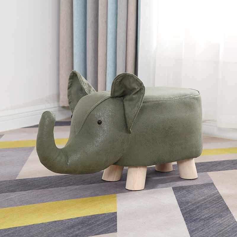 Animal shoe changing stool solid wood baby cute cartoon sofa chair elephant child small bench: Boom Clap 4