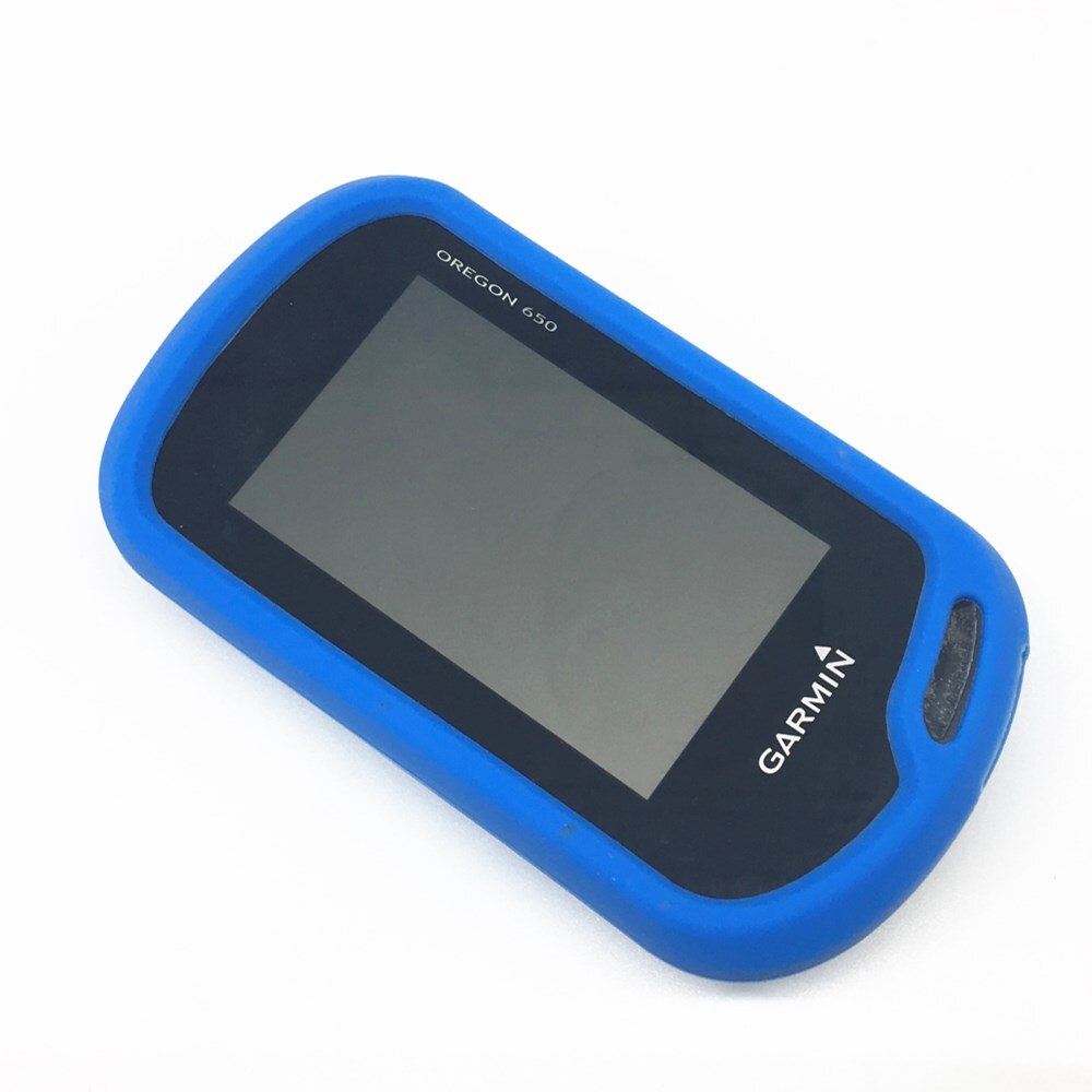 Generieke Beschermen Silicon Case Skin Cover Voor Garmin Oregon 700 750 650 750T 650T Garmin Gps case: Blue