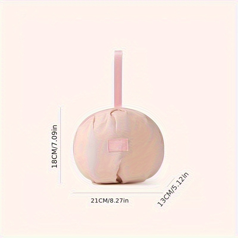 1Pcs Tragbare Reise Unterwäsche Socken Bh Veranstalter Tasche Polyester Faser Handheld Lagerung Tasche Für Intime Kleidung Ball Geformt Neue: Rosa
