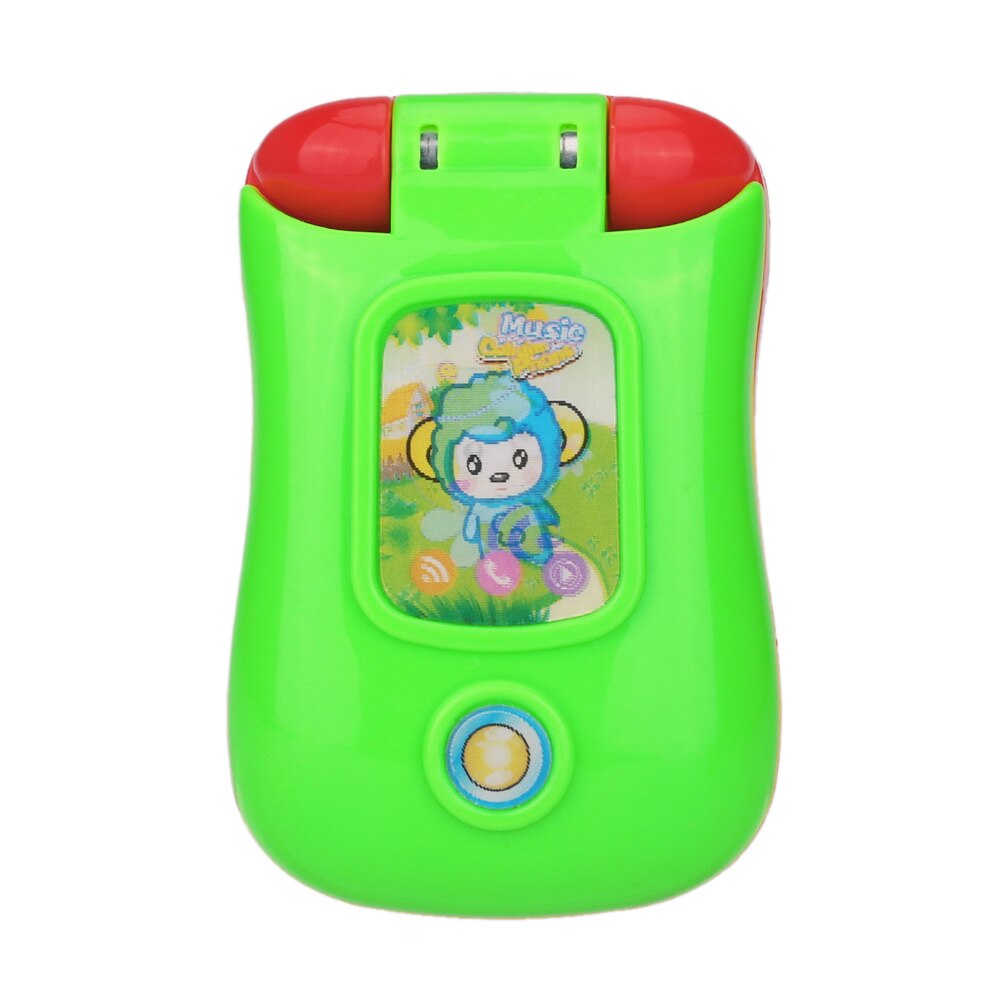 Baby Muziek Mobiele Telefoon Speelgoed Mobiele Telefoon Flip Diary Case Cover Muzikale Mobiel Educatief Speelgoed Met Verlichting En Een Spiegel