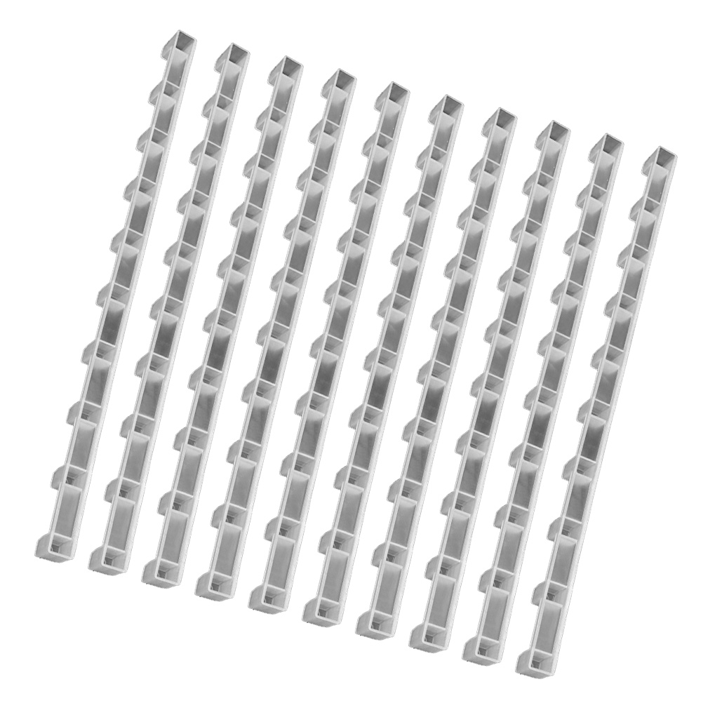 10-teiliger Wabenrahmen-Abstandstreifen, Bienenstock-Rahmen-Abstandshalter, ABS-Material, langlebig, wasserdicht, korrosionsbeständig, Kunststoff-Abstandshalter