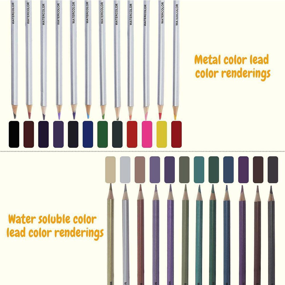 51Pcs/Set Drawing Kit Wood Pencil Sketching Pencils Art Sketch Painting Supplies With Carrying Bag