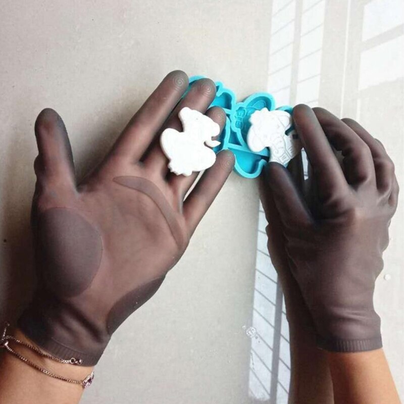 1 Pair Reusable Safe Silicone Gloves for Epoxy Resin Casting Jewelry Making Mitten DIY Crafts Tools R9JE