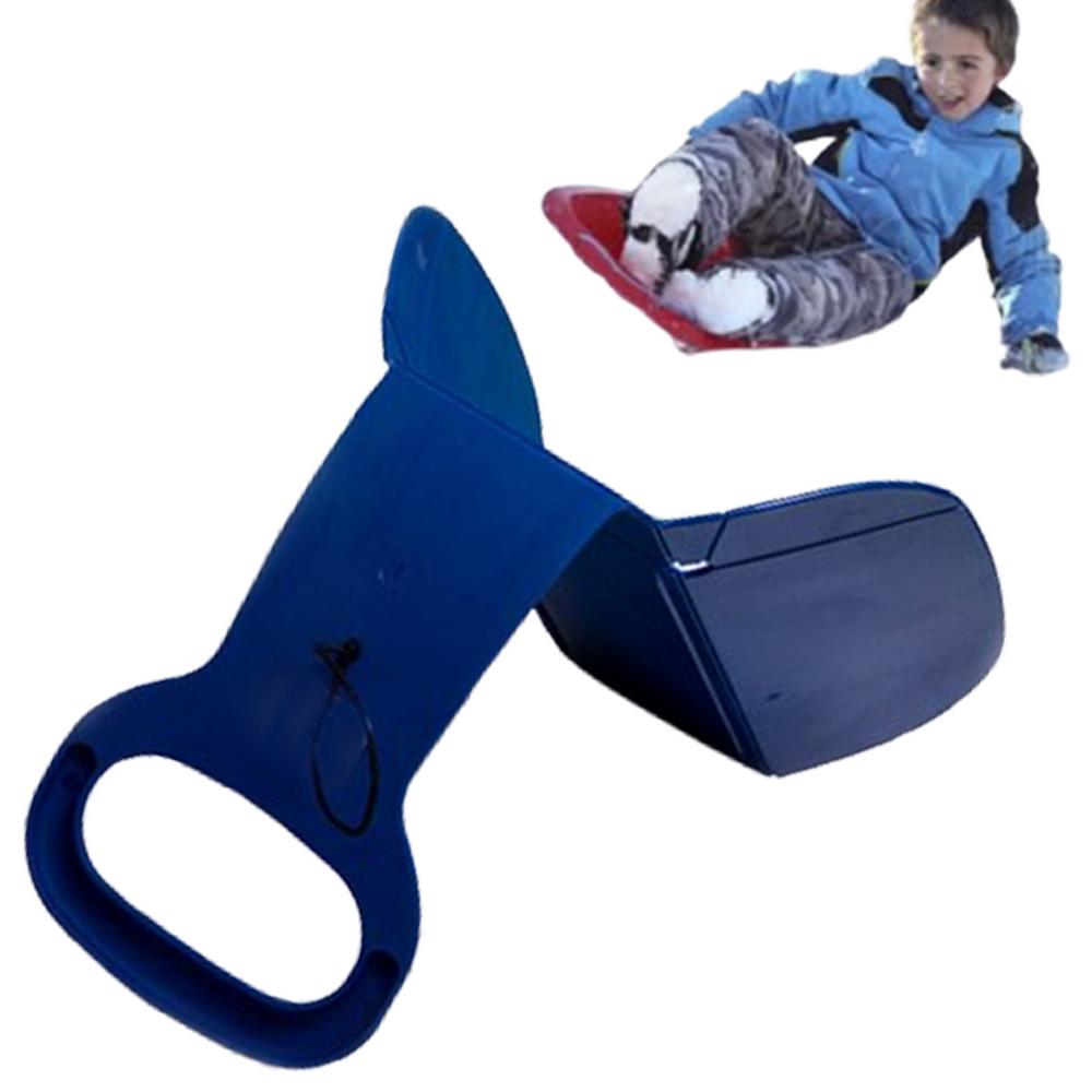 freundlicher Snowboard Tragbare Faltbare Schnee Schlitten Bord schwer Pflicht Sand Schlitten Winter Spielzeug Doppelseitige Schnee Schieberegler Mit Griff Für Schnee: verrotten
