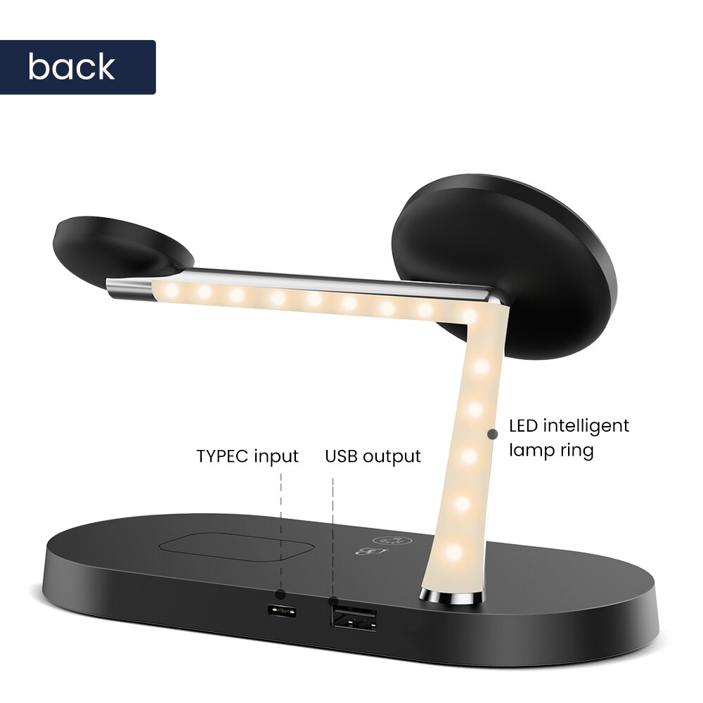 D8 3 In 1 Magnetische Draadloze Oplader 15W Snelle Laadstation Voor Iphone Oplader Voor Iphone 12 Serie Apple horloge Airpods Pro