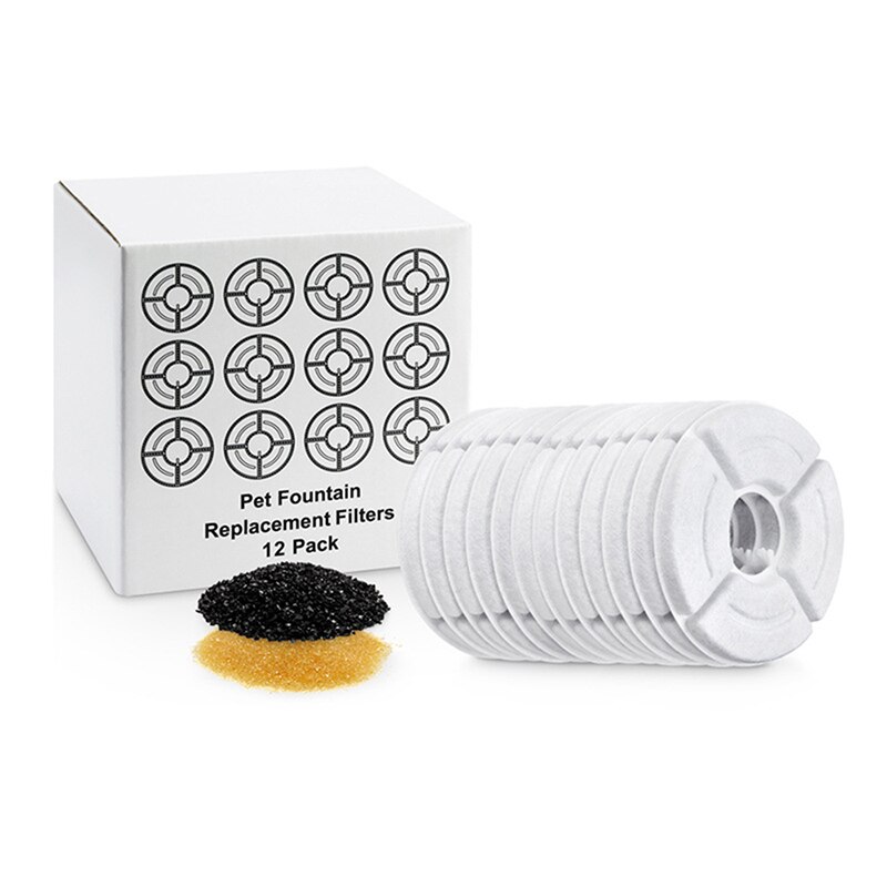 4/6/8/12pcs Pet Fountain Dispenser Filters Replacement Activated Carbon Filter Pet Cat Dog Water Drinking Filter Pet Supplies: type 3 / 8pcs