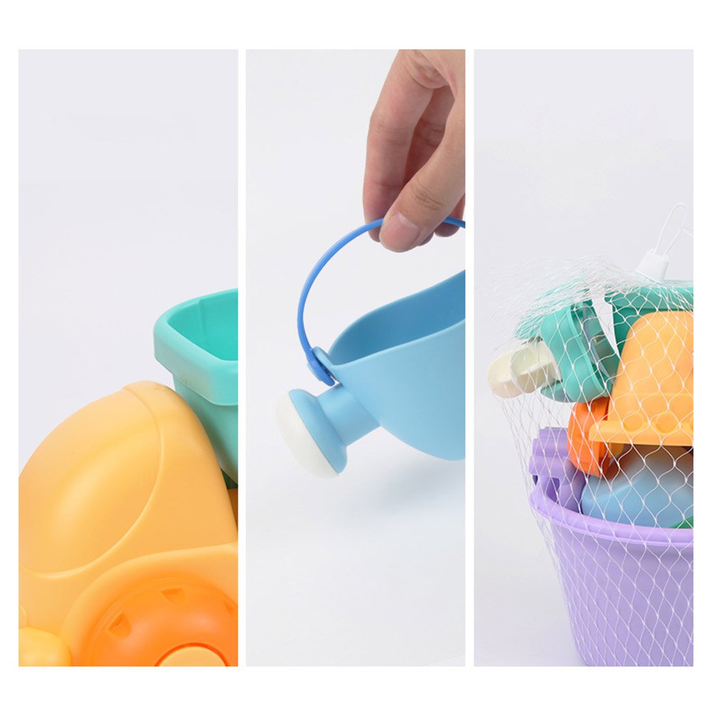 5/12/14pcs Zomer Kinderen Zachte Rubber Strand Speelgoed Auto Play Zand Hulpmiddel Schop Kind Zand Kasteel diy Kinderen Strand Emmer