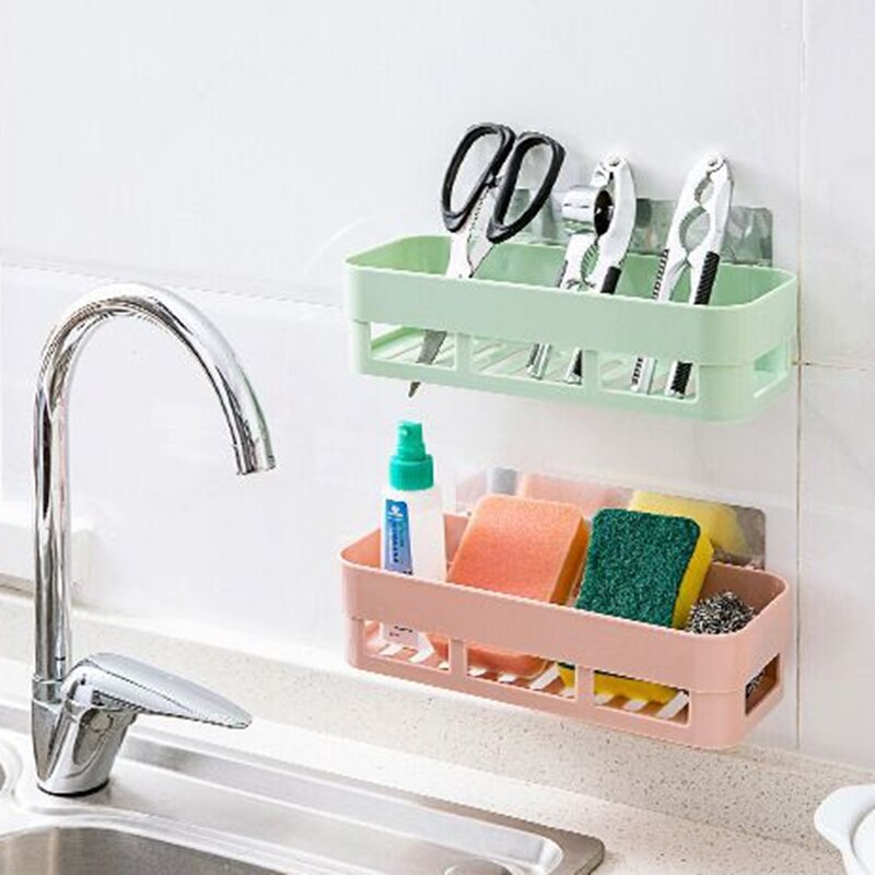 Suction Cup Wall-Mounted Kitchen Rack Bathroom Storage Rack Toilet Corner Toiletries Storage Rack