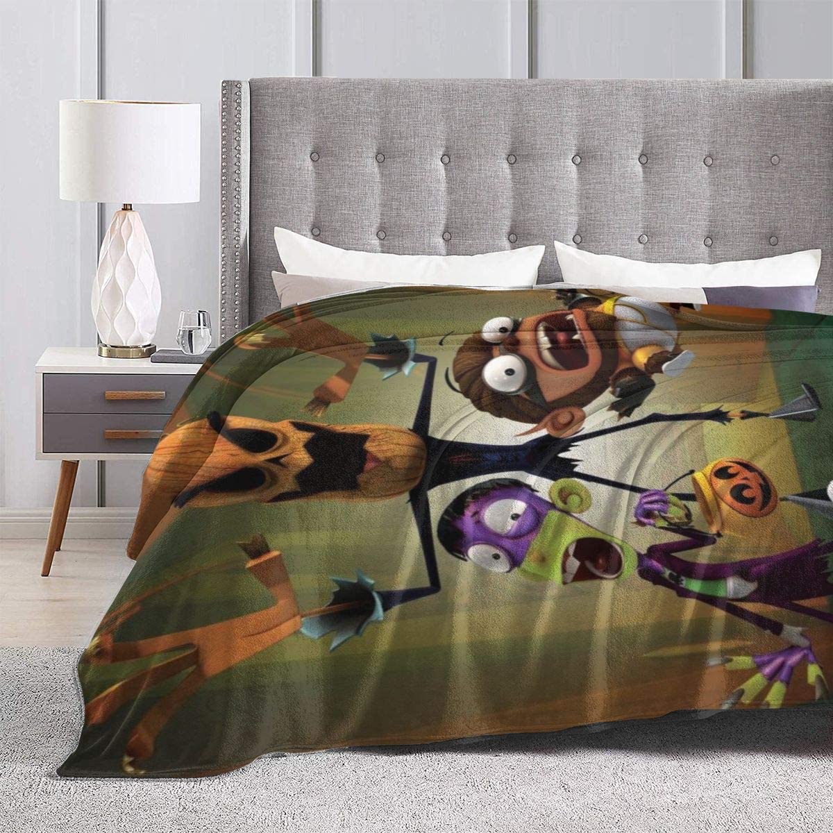 Stylish Fanboy and Chum Chum Novelty Blanket Fleece Throw Blanket Super Soft Lightweight for Kids