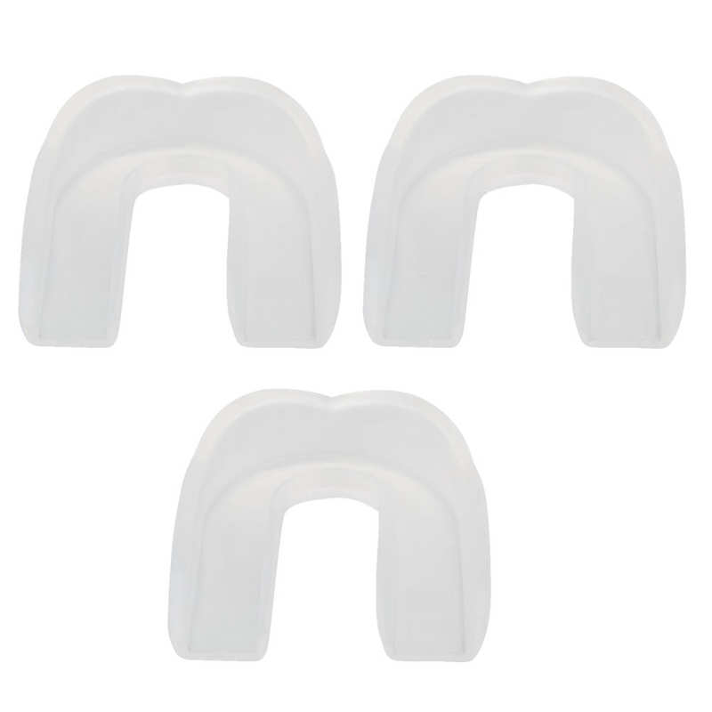 3 pièces protège-dents de boxe Silicone Transparent protège-dents protecteur boxe Sanda combat adulte protège-dents accessoire de sport