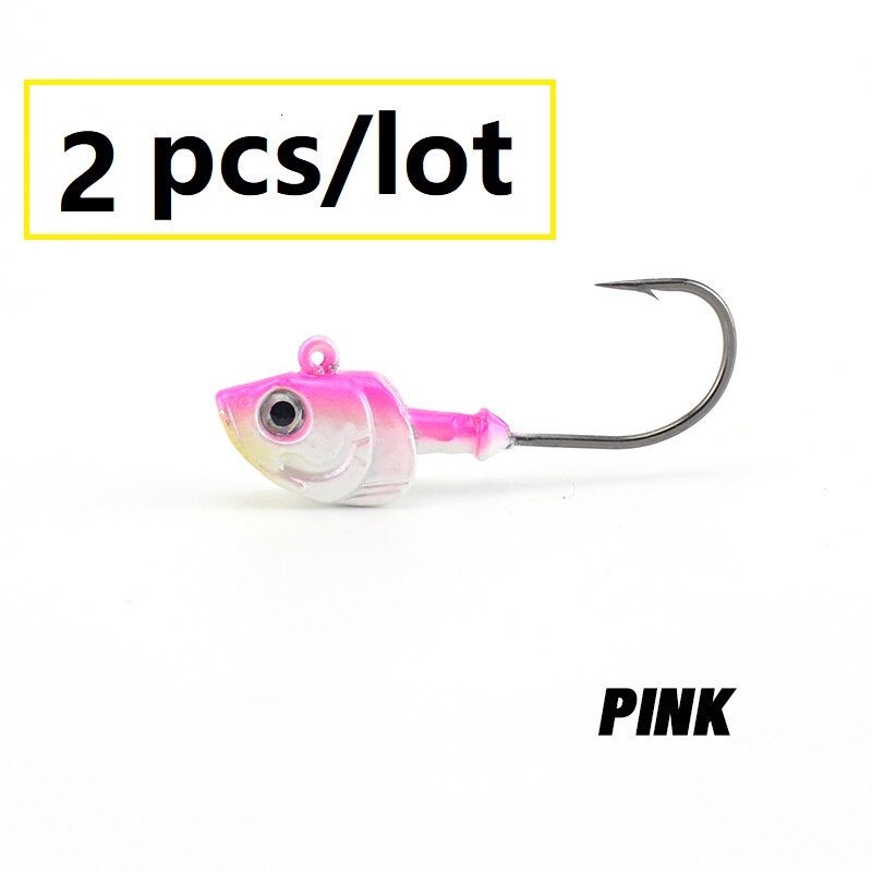 26g Lead Jig Head Saltwater Fishing Hooks for Swimbait Jiggs Lures 2pcs/pk Zander Pollock Jigging Fishing Bait: 01 PK26