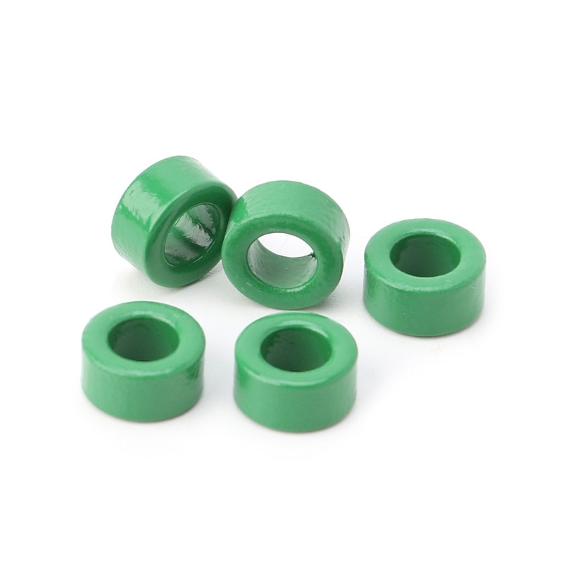 10Pcs Power Transformer Ferrite Ring Inductor Coil Green Iron Toroid Ferrite Core
