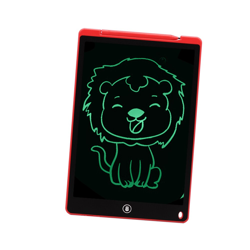 TISHRIC Lcd Writing Tablet Graphics Tablet Drawing Pad Lcd Blackboard Child Drawing Tablet Digital Drawing Board Tablet To Draw: 12 in-Red