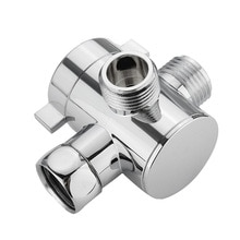 Bidet Bathroom Shower Valve Three-Way ABS Home & Garden Diverter Shower Shunt Water Toilet G1/2" Bath T-Adapter
