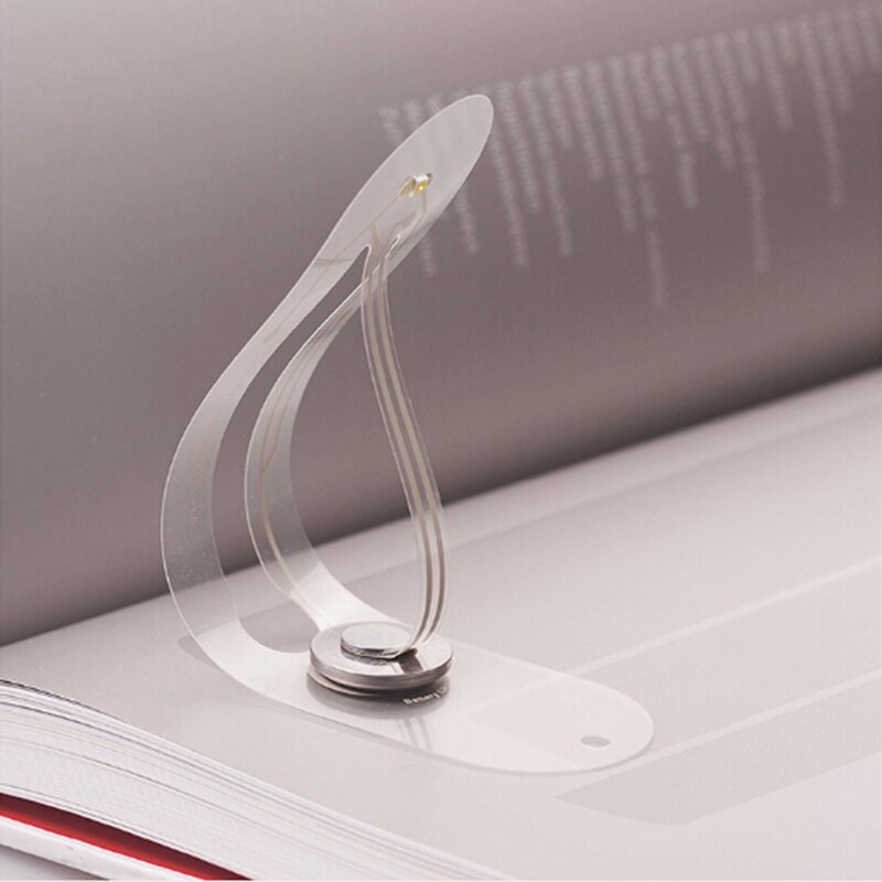 Mini Bladwijzer Met Lamp Led Light Reading Boek Bladwijzer Leeslamp Creatieve Draagbare Kleine Nachtlampje