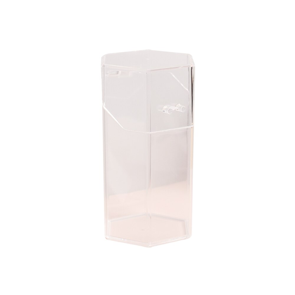 Multi-stil akryl makeup organizer kosmetisk holder makeup værktøj opbevaring perle boks børste tilbehør organisator boks med låg: C