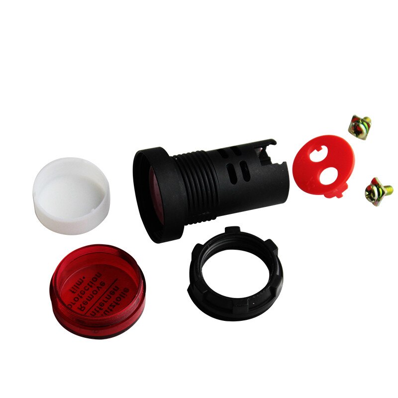 1pcs 12V 24V 220V 380V 22mm Panel Mount LED Power Indicator Pilot Signal Light Lamp