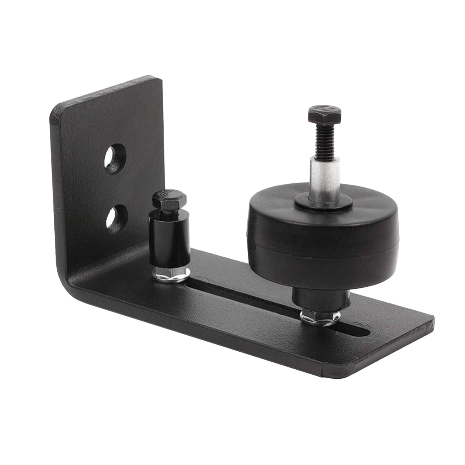 Black Floor Guide Sliding Barn Door Floor Guide Roller Bottom Lay-Flat