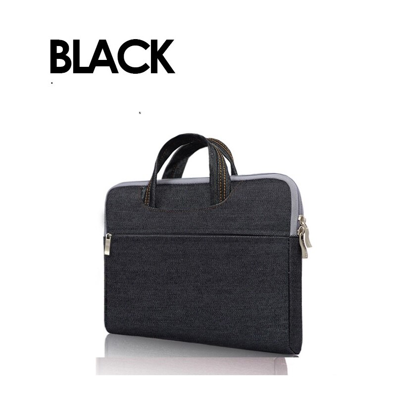Slanke laptoptas, computertas, notebookhoes, heren- en dameszakentas, aktetas, reistas: Zwart