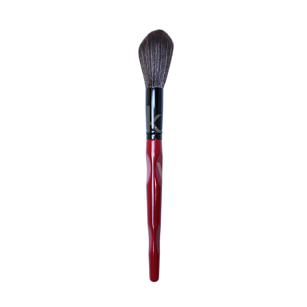 Stippling Foundation Red Body Curve Long Handle Soft Synthetic Large Round Stippling Foundation Brush Foundation Makeup Tools: SSB-SHEER POWDER
