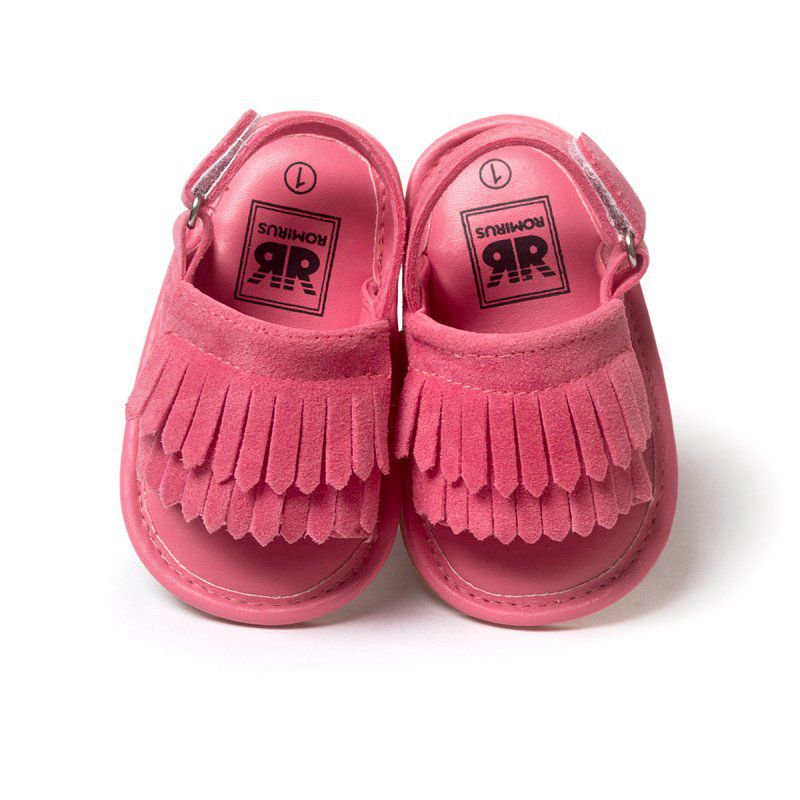 Freizeit Quaste Baby Sandalen Sommer Baby Mädchen Sandalen Kinder PU Clogs Schuhe: B3 / M