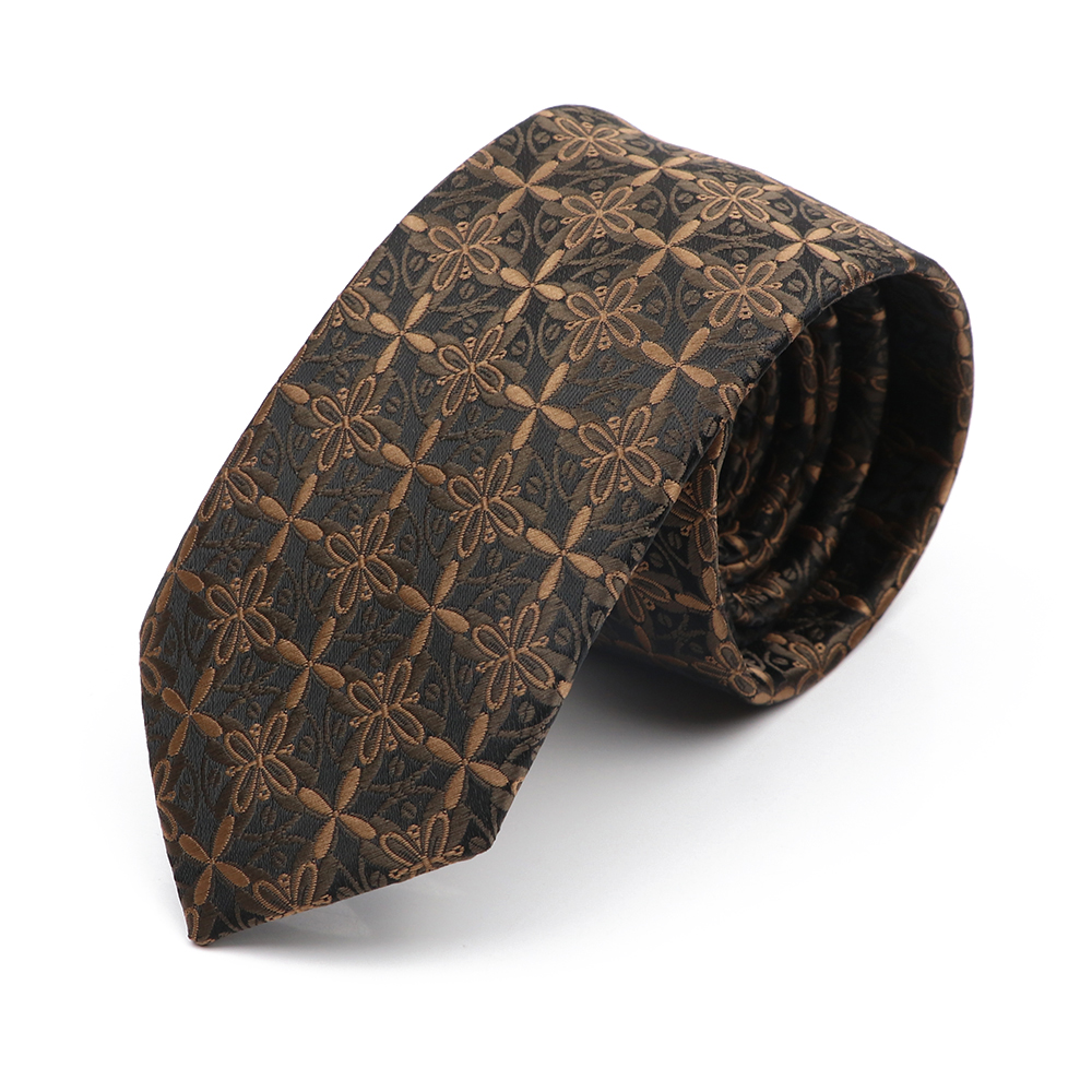 Jacquard 6cm corbata delgada para hombres coche perro mono patrón corbata rojo azul púrpura uso diario corbata de de boda: Amarillo limón